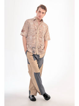 Label Aparna Rawat - Brown Puzzle Trouser