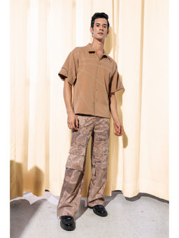 Label Aparna Rawat - Beige Acid Wash Trouser