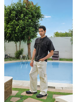 Label Aparna Rawat - Overlap White Trouser