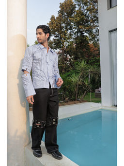 Label Aparna Rawat - Black Split Trouser