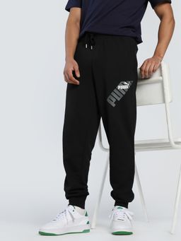 Puma - Men Black Solid Joggers