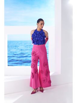 House of Zeniaa - Emma Floral Crop Top with Pant (Set of 2)