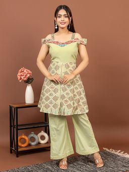 Kidar - Hazel Pista Green Co-Ord Set