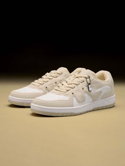 The Souled Store - Originals UBZ : Butter Men Low Top Beige Sneakers
