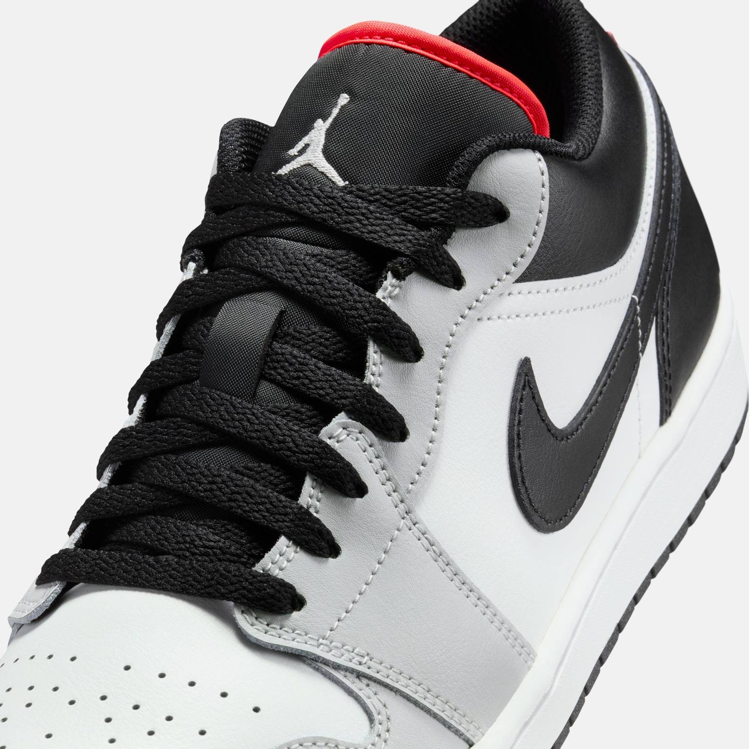 grey nike air jordan low