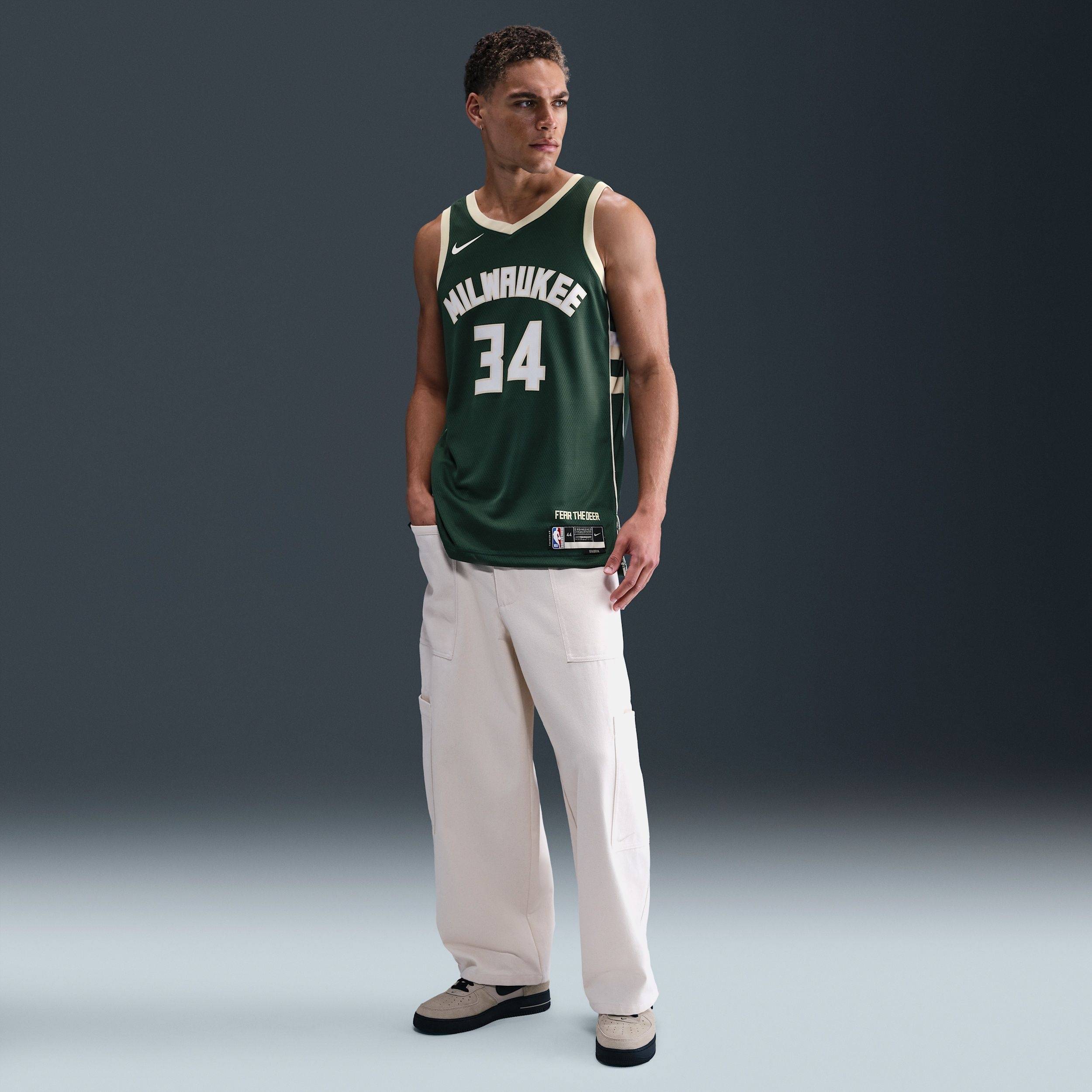 Buy Milwaukee Bucks Icon Edition Men's Nike Dri-FIT NBA Swingman