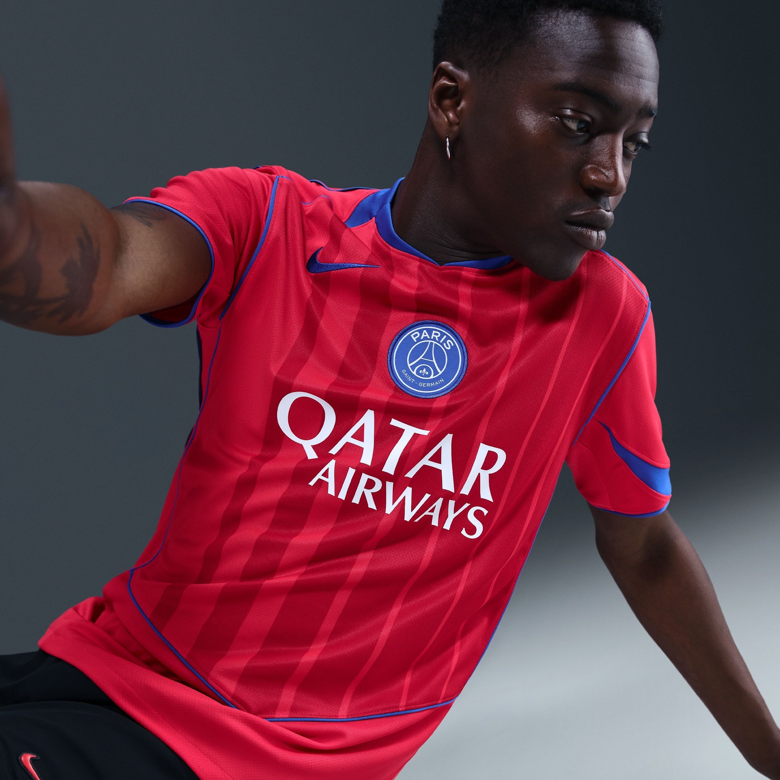 新品タグ付き NIKE PSG トータル90復刻ゲームシャツ XL Buy Nike Paris Saint-Germain 2025/26 Stadium Third Men's Dri-FIT