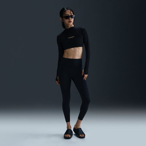 Nike Universa - Women's High-Waisted 7/8 Leggings with No Front Seam