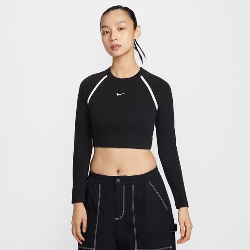 Nike Sportswear - Women's Tight Long-Sleeve Cropped Top