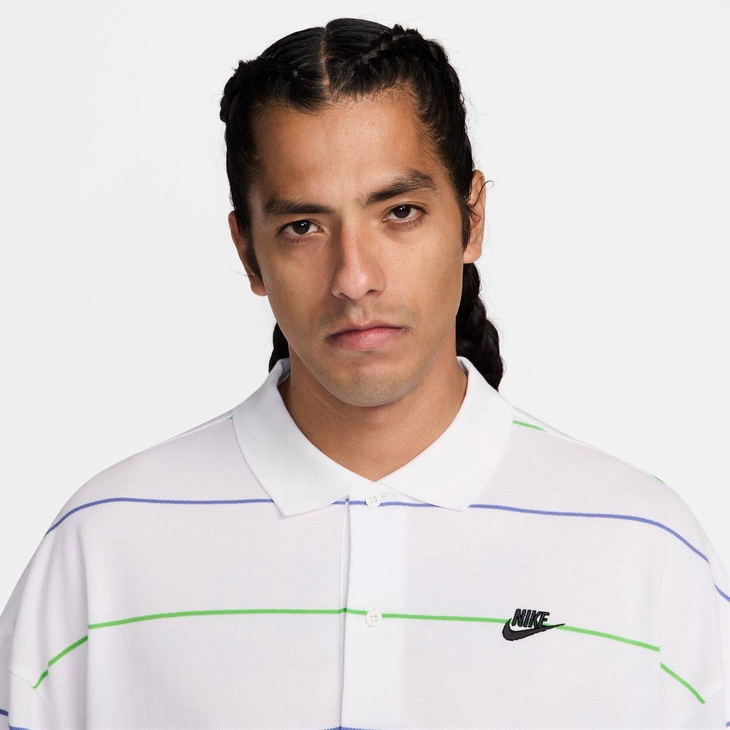 Buy Nike Sportswear Club Men's Oversized Striped Polo Online
