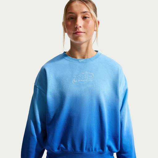 Nike Studio Fleece Lightweight - Older Kids' (Girls') Oversized Graphic Crew