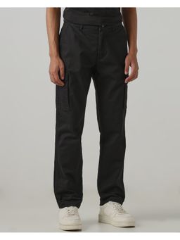 Mufti - Jet Black Solid Cargo