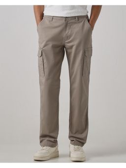 Mufti - Muted Grey Solid Cargo