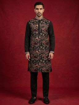 Jompers - Premium Silk Blend Embroidered Kurta Pyjama