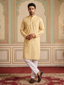 Jompers - Printed and Embroidered Kurta Pyjama with Pyjama