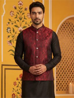 Jompers - Woven Design Nehru Jacket for Men