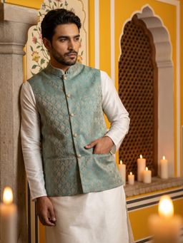 Jompers - Woven Design Nehru Jacket for Men