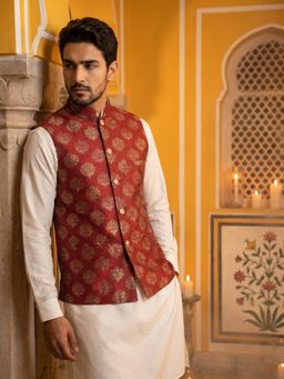 Jompers - Mens Printed Nehru Jacket