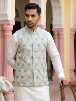 Jompers - Embossed Nehru Jacket for Men