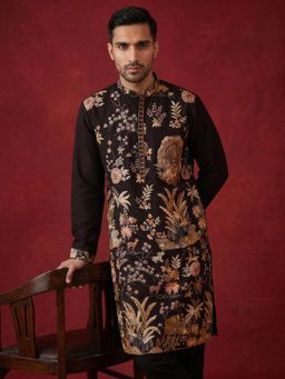 Jompers - Floral Embroidered and Sequins Kurta