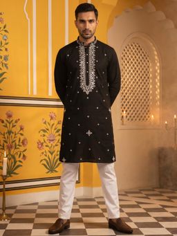 Jompers - Mens Embroidered Kurta with Pyjama