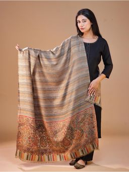 SWI STYLISH - Women's Beige Kani Shawl