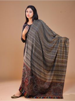 SWI STYLISH - Women's Black Kani Shawl
