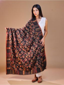 SWI STYLISH - Women's Black Kani Shawl
