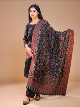 SWI STYLISH - Women's Black Kani Shawl