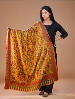 SWI STYLISH - Women's Mustard Kani Shawl