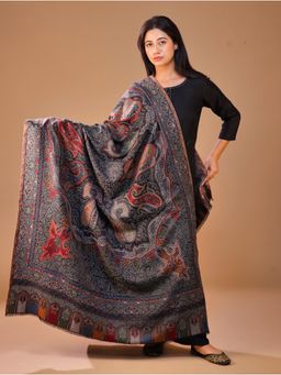SWI STYLISH - Women's Black Kani Shawl
