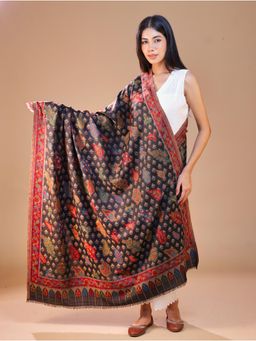 SWI STYLISH - Women's Black Kani Shawl