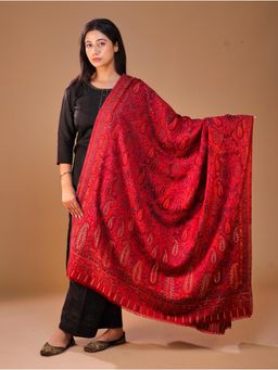 SWI STYLISH - Women's Maroon Kani Shawl