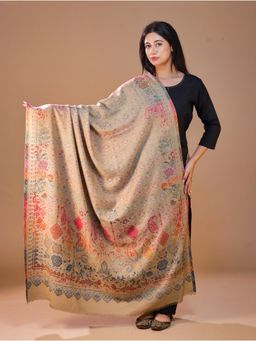 SWI STYLISH - Women's Beige Kani Shawl