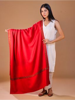 SWI STYLISH - Women's Maroon Hand Embroidery Shawl