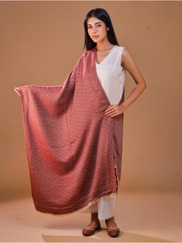 SWI STYLISH - Women's Woven Wool Maroon Stole
