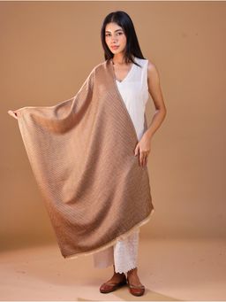 SWI STYLISH - Women's Woven Wool Brown Stole