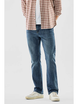 Snitch - Men Blue Solid Straight Fit Casual Jeans