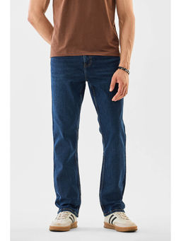 Snitch - Men Blue Solid Straight Fit Casual Jeans