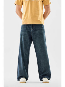 Snitch - Men Blue Solid Loose Fit Casual Jeans