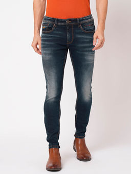 ROOKIES - Men Blue Solid Slim Fit Casual Jeans