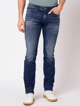 ROOKIES - Men Blue Solid Slim Fit Casual Jeans