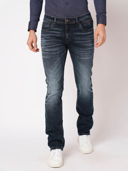 ROOKIES - Men Blue Solid Slim Fit Casual Jeans