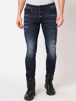 ROOKIES - Men Blue Solid Slim Fit Casual Jeans