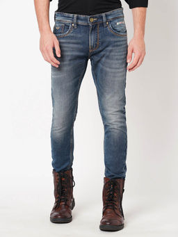 ROOKIES - Men Blue Solid Slim Fit Casual Jeans