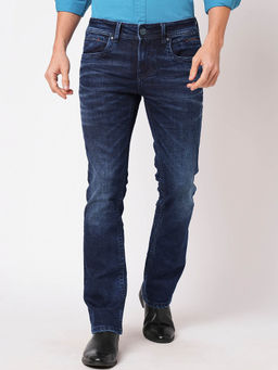 ROOKIES - Men Blue Solid Regular Fit Casual Jeans