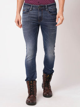 ROOKIES - Men Blue Solid Slim Fit Casual Jeans