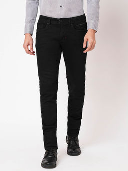 ROOKIES - Men Black Solid Slim Fit Casual Jeans
