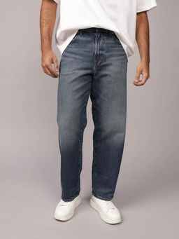 American Eagle - Men Blue Solid Loose Fit Casual Jeans