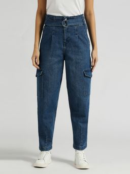 Pepe Jeans - Straight Ultra High Waist Utility Jeans with Belt (Set of 2)